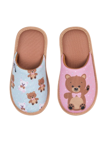 Výpredaj Živahni otroški copati Medvedek